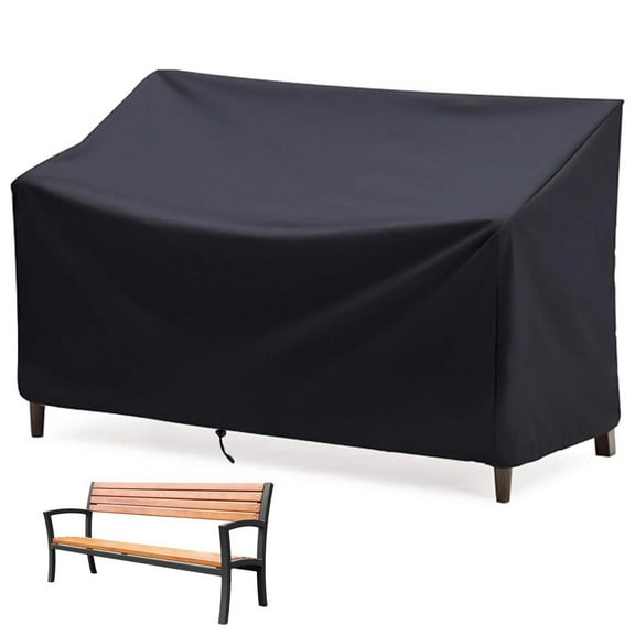 Outdoor Bench Cover, Waterproof Outdoor Patio Furniture Cover for 3-Seater Bench, Durable Oxford Cloth Garden Sofa Chair Cover