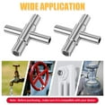 thumbnail image 4 of 2Pcs Water Key 4 Way Sillcock Key Zinc Alloy Water Utility Key Compatible with 1/4inch 9/32inch 11/32inch Handle, 4 of 6