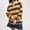 Yellow, variant on Women's T-Shirts Oversized Striped Sweatshirt Long Sleeve Rugby Collared Pullover Top Loose Fit Shirt Polyester Spandex Blend 1PC Top Size S-L Oversized Tshirts For Women