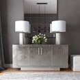 thumbnail image 2 of Butler Specialty Company Francois Silver Leather 70.5" Buffet Sideboard - Silver, 2 of 5