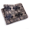thumbnail image 1 of HLONK Pocket Square Vintage Pattern Breathable Men Striped Paisley Handkerchief for Wedding, 1 of 6