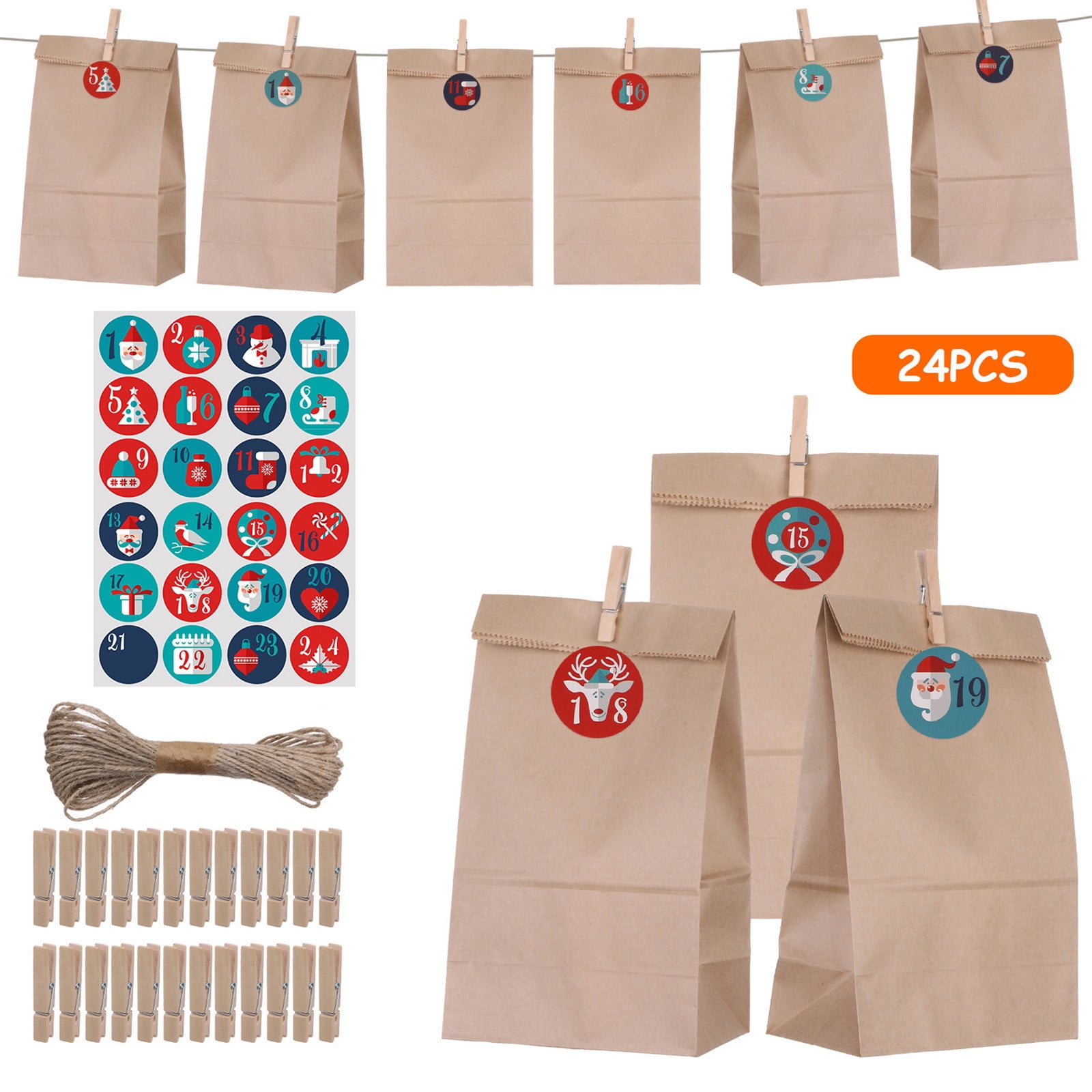 advent calendar bolsas fabric