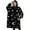 Black Halloween Occult, variant on Oversized Wearable Blanket Hoodie,Black Halloween Ghosts with Boo Sherpa Blanket Hoodie with Super Pockets,Super Warm Fuzzy Pullover for Women & Men