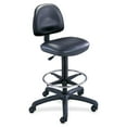 thumbnail image 2 of Safco Fabric Swivel and Adjustable Footring Drafting Chair, Black, 2 of 7