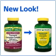 Spring Valley Extra Strength Turmeric Curcumin Complex Softgels Dietary Supplement, 1,000 mg, 90 Ct