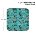 thumbnail image 2 of Kdxio Hawaii Palms Funny Coasters,4 Pcs Leather Coasters,Housewarming Gifts,Protect Furniture from Water Marks Scratch and Damage, 2 of 8