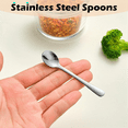 thumbnail image 3 of 10 PCS Condiment Spoons Stainless Steel Mini 3 Inches Cute Small Silver Tiny Spoon for Powder Spices Jars, 3 of 4
