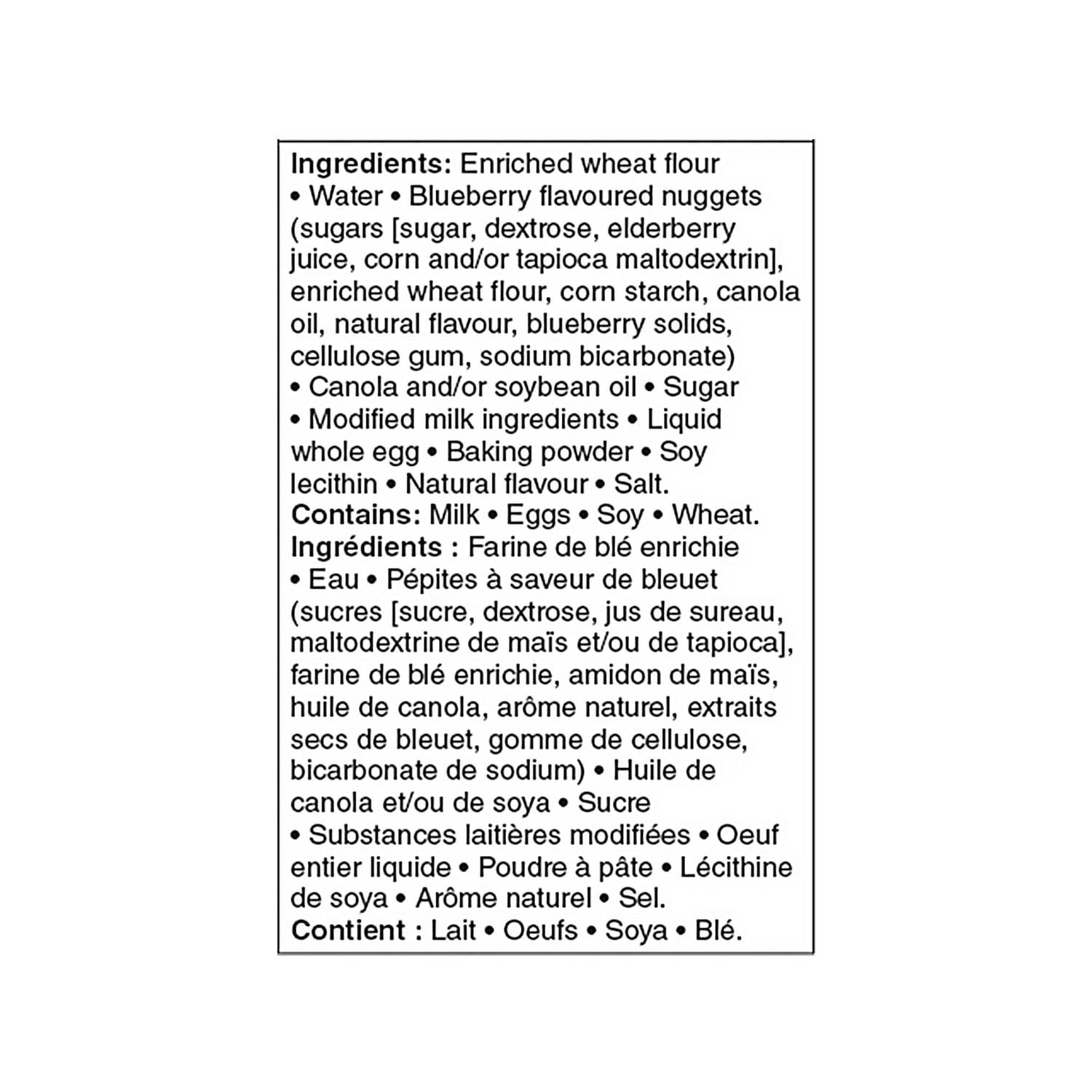 Great Value Blueberry Flavoured Waffles, 560 g