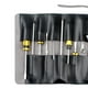 thumbnail image 3 of Organizador de herramientas, estuche enrollable para destornilladores, estuche de material cuero duradero para herramientas, estuche para herramientas de carpi Negro Yinane Bolsa de bolsas de rollo, 3 of 7