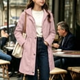thumbnail image 4 of Girls Waterproof Jacket Coats Long Sleeve Hooded Outdoor Outwear Lining Interchange Jacket, 4 of 8