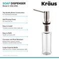 thumbnail image 3 of Kraus KSD-41SS Modern Soap Dispenser, Stainless Steel, 3 of 8