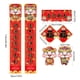thumbnail image 5 of Kit de decoración para el Año Nuevo Chino del Caballo 2026, coplas, temática del Dios de la Riqueza Fu, pegatinas para ventanas y sobres rojos, caja de regalo., 5 of 8