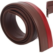 Door Draft Stopper Under Door Sweep for Bottom of Door Weather Stripping Noise Light Stopper Garage Window Gap Blocker Cold Air Insulation Door Seal Strip Strong Adhesive Brown 39.4x1.9inch
