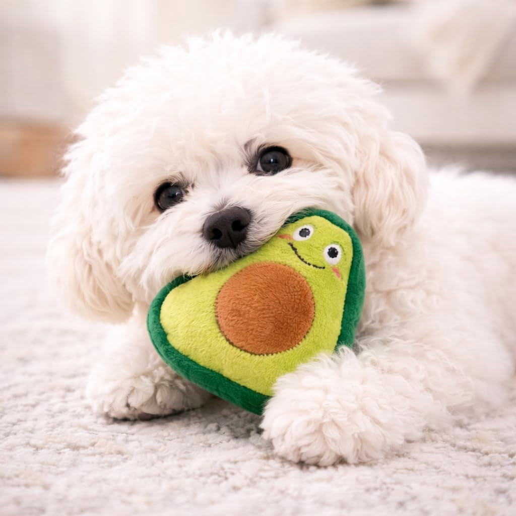 HTOY 18 Pack Dog Squeaky Toys Cute Stuffed Pet Plush Puppy Chew for Small Medium Pets - Bulk