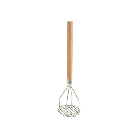 

Potato Masher Round 4 x 18 Wooden Handle Chrome Plated