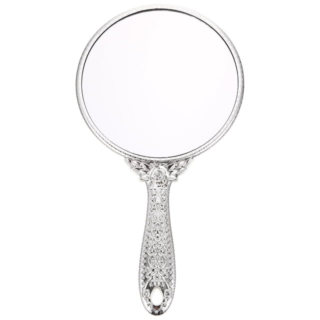MasteelfCA Miroir Rétro avec Poignée, Miroir de Maquillage Portable pour Femmes