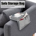 thumbnail image 3 of Sofa Arm Tray, Sofa Armrest Caddy Organizer with Cup Holder Tray, Waterproof Couch Storage Holder, 4 Pockets, for Remote Control, Magazines, Snacks, 3 of 7