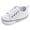 White, variant on Quealent Unisex Baby Girls Boys Shoes Soft Sole Canvas First Walkers High Top Anti-Slip Sneakers Blue for Size 4