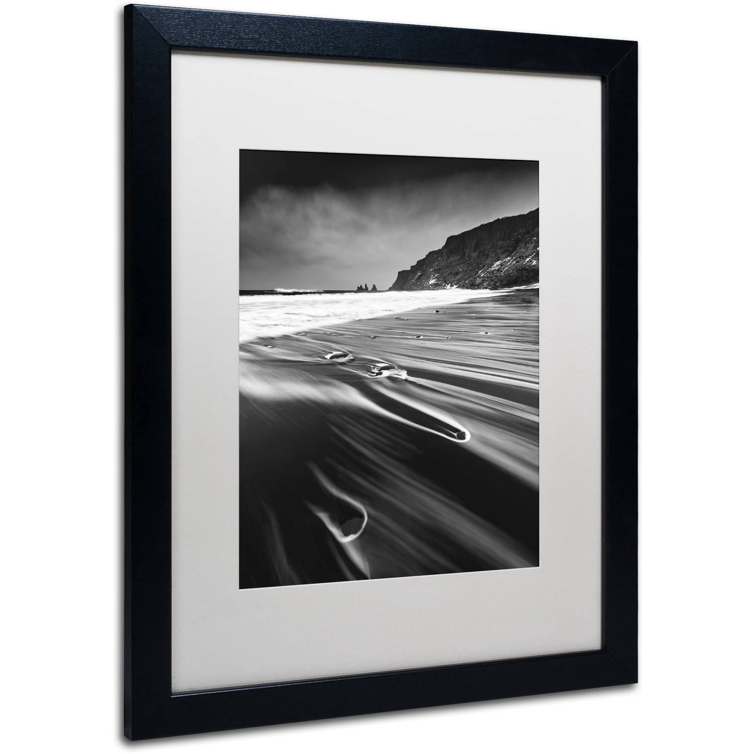 Trademark Fine Art "Veins of the Sea" Canvas Art by Mathieu Rivrin, White Matte, Black Frame