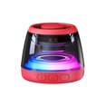 thumbnail image 1 of Mini altavoz con diafragma de graves, altavoz de 5 W con imán interno, 7 horas de autonomía, emparejamiento estéreo TWS, luz RGB y ranura para tarjeta TF, 1 of 6