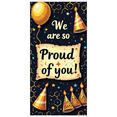 thumbnail image 3 of Black Background Gold Balloons Stars Banner with We are so Proud of you Text, Party Decoration Backdrop, for Celebration Events Graduation Parties Achievement Parties Photo Backdrops, 3 of 4