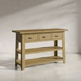 thumbnail image 3 of Jofran Telluride Rustic Distressed Acacia 50" Sofa Table with Drawers and Two Shelves, 3 of 10