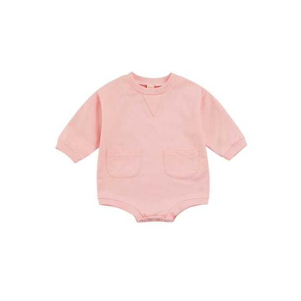 Canrulo Newborn Baby Girl Boy Oversized Sweater Romper Pullover Long