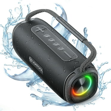 VEAT00L V8 Portable Bluetooth Speaker, 40W Wireless Outdoor Speaker with Subwoofer,Punchy Bass,IPX7,110dB Loud Party Speakers with Handle,RGB Lights,Wireless Stereo Pairing for Home/Outdoor/Beach