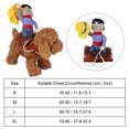 thumbnail image 4 of Sonew Pet Riding Costume, Dog Cowboy Costume,4Sizes Pet Dog Cowboy Costume Funny Knight Riding Clothes Cosplay Apparel, 4 of 8
