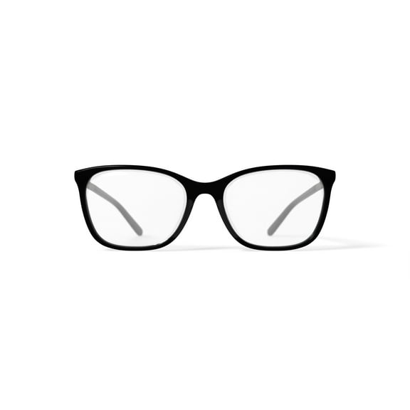 Luxe Women's WLO464 Square Prescription Eyeglasses with Case, Black