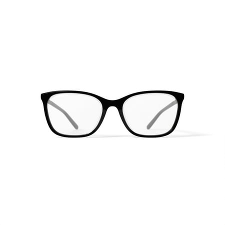Luxe Women's WLO464 Square Prescription Eyeglasses with Case, Black