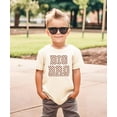 thumbnail image 3 of Trendy Big Bro Shirt for Boys Checkered Big Brother Sibling T-Shirt Natural Shirt 12 Months, 3 of 6
