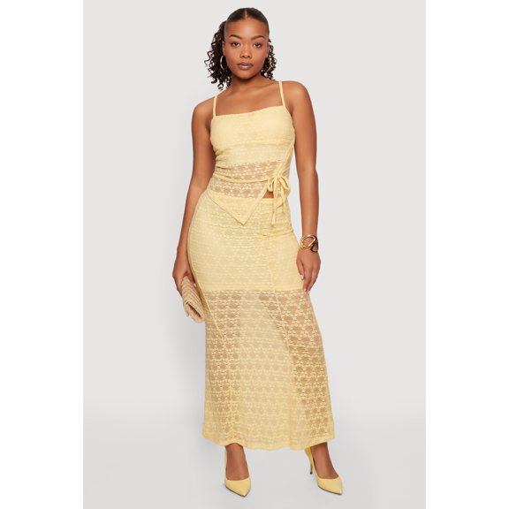Women's Lace High Waisted Mermaid Skirt