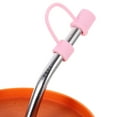 thumbnail image 4 of WEAVILUX Silicone Drinking Straw Tips Pink 4pcs, 4 of 7