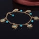 thumbnail image 5 of De Tobillo Con Tobillo Con De Turquesa, Joyería de piezaza De Tobillo De Playa Descalza Para Mujeres Y Niñas Hugo pulsera tobillera, 5 of 9
