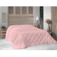 thumbnail image 2 of Microfiber Down Alternative Comforter, Brushed Super Soft and Breathable Blanket Square Quilted Bedding with Solid Colors Decoration for Master Guest Bedroom, 106" x 90", Pink, by Ambesonne, 2 of 4