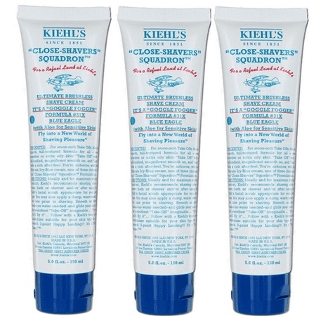 Kiehl's Close-Shavers Squadron Ultimate Brushless Shave Cream - Blue Eagle 8.0 Oz (PACK OF (Best Shave Cream For Electric Razor)