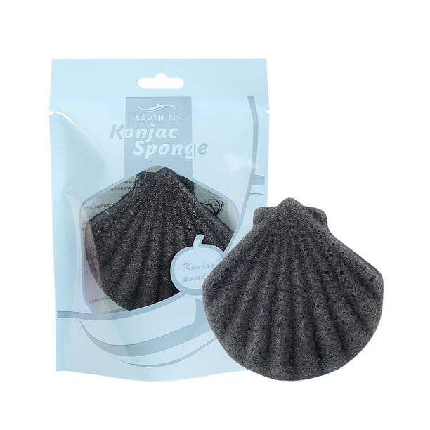 Oubit Body Cleansing Sponge,Cowry Shaped Konjac Washing Konjac Facial
