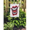 thumbnail image 2 of LADDKE Red Joker of Smiling Mouth Patch Smile Big Evil Cartoon Laugh Garden Flag Decorative Flag House Banner 28x40 inch, 2 of 2