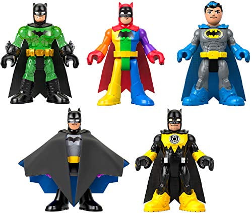 2pcs Fisher-Price Imaginext DC Super Friends Action Figures batgirl & batman toy 