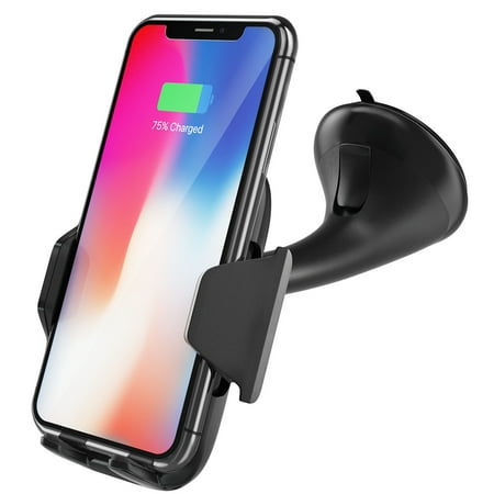 Car Mount Wireless Charger, Fast Wireless Charging Vehicle Dock for Samsung Galaxy S7/ S7 Edge/ S7/ S6/ S6 Edge plus, Note 5 and Other Qi-Enabled Devices (Best Car Dock For Note 3)