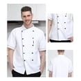 thumbnail image 3 of Filipina Chef Transpirable Suaveusable Manga Corta Uniforme, 3 of 7