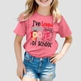 thumbnail image 2 of Chemises Filles Enfants Mode Décontractée Imprimé Col Rond Manches Courtes T-Shirt Hauts Filles Rouge Pastèque 3 Ans-4 Ans, 2 of 4