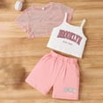 thumbnail image 4 of Afdoent Baby Girl Clothes Set Toddler Summer Casual Wear Top And Suspenders Romper Everyday Outfit For Baby 1 6 Years Fashion Clothes Outfits 1-2 Y, 4 of 5