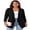Black, variant on Daystry Plus Size Cardigan for Women 3/4 Sleeve Casual Open Front Light Cardigan Black-3X