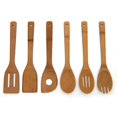 thumbnail image 1 of Lipper International 6 Piece Bamboo Wood Kitchen Utensil Set + Mesh Storage Bag, 1 of 5