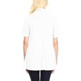 thumbnail image 3 of Women's Basic Short Sleeve Open Front Casual Comfy Office Work Wear Solid Cardigan, 3 of 4