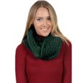 thumbnail image 3 of Basico Unisex Adult Junior Winter Knitted Infinity Circle Loop Scarf Chunky Cable Waffle, 3 of 7