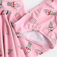 thumbnail image 7 of SGFCWSX Girls Tankini Swimsuit, Kids 2 Piece Flowy Skirted Hem Halter Neck Side Cutouts Swimdress and Bottom, Swimwear for Beach Pink Size 1-2 Years, 7 of 7