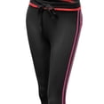 thumbnail image 3 of FashionOutfit Women's Stripe 3/4 Length Capri Skinny Workout Yoga Pants, 3 of 3